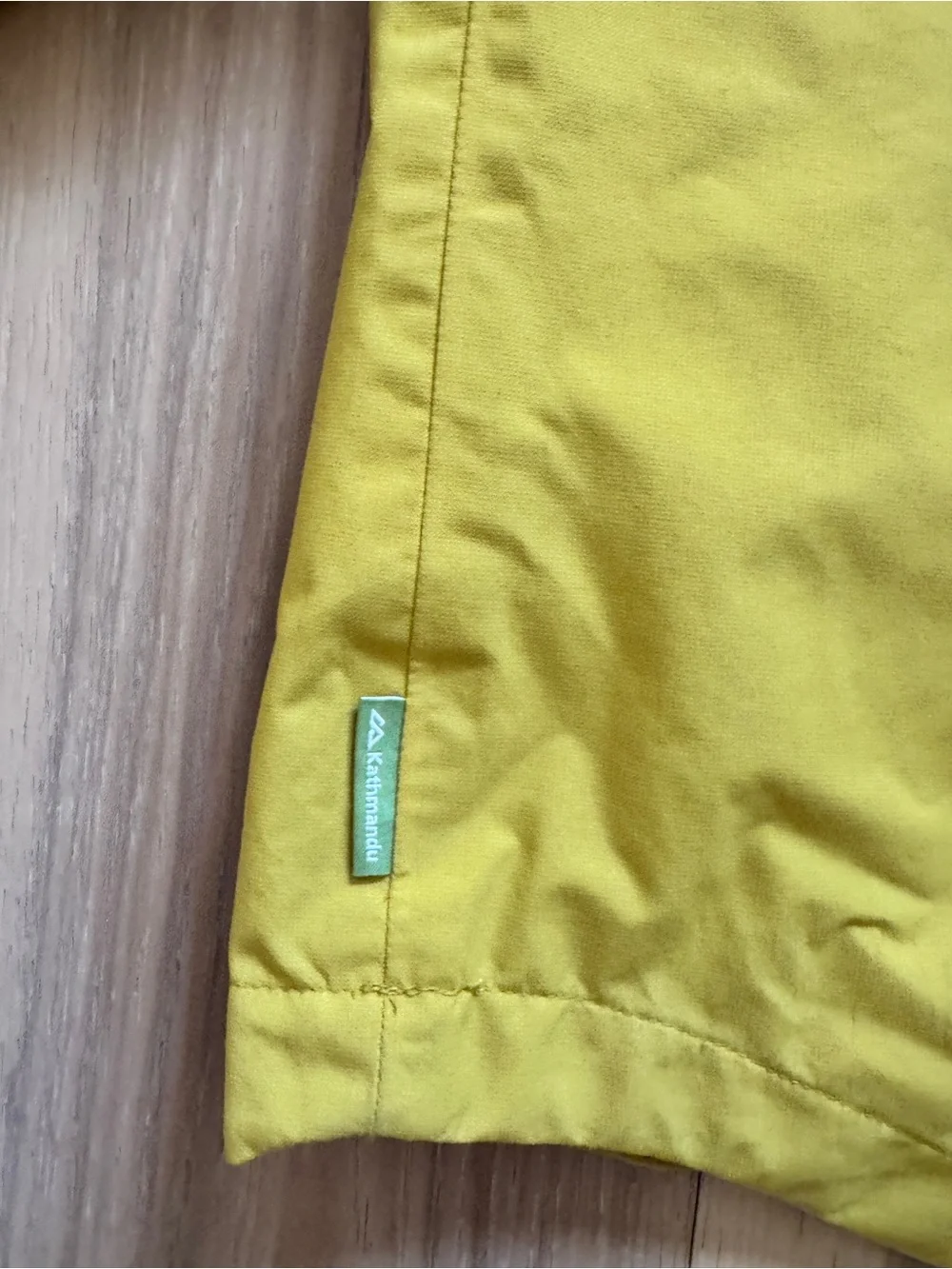 Kathmandu Kids Yellow Hooded Rain Jacket